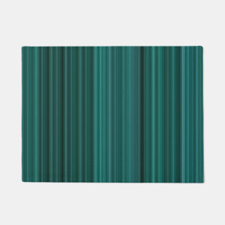 Teal Stripe Doormat