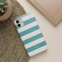 Teal Stripe Personalised