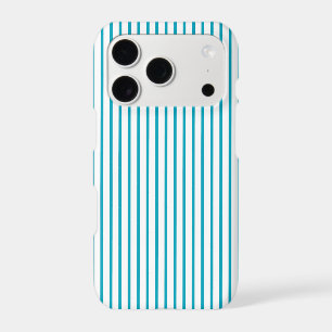 Teal Striped Phone Case