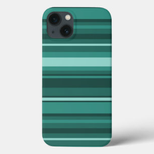 Teal stripes Case-Mate iPhone case