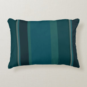 Teal Stripes Decorative Cushion