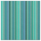 Teal Stripes Design Fabric