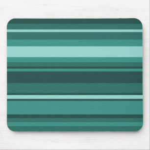 Teal stripes mouse mat