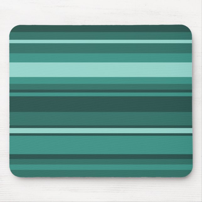 Teal stripes mouse mat (Front)