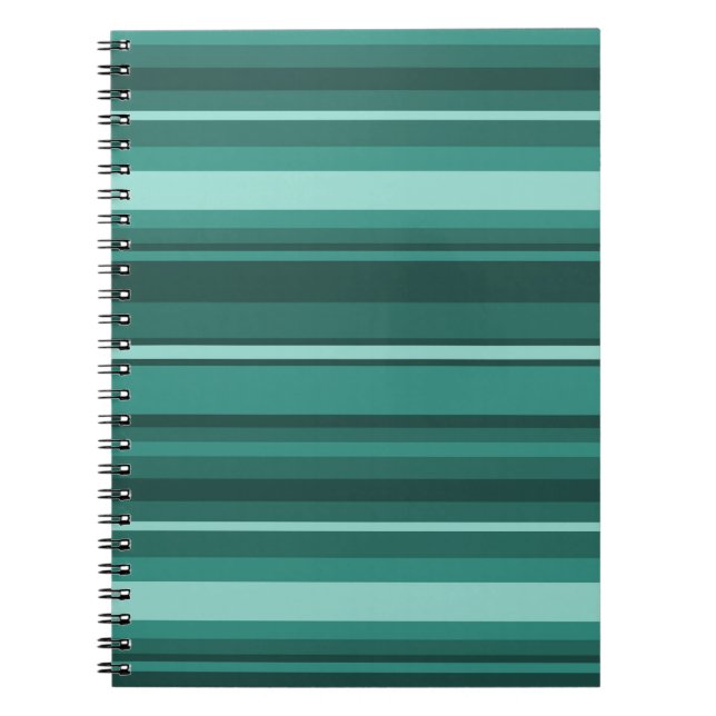 Teal stripes notebook (Front)
