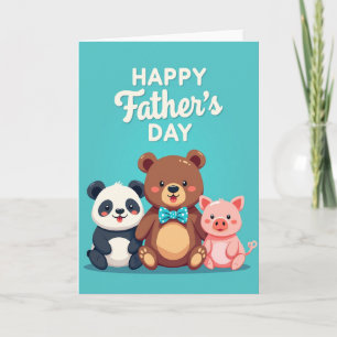 Teal Sweet Fathers Day Card