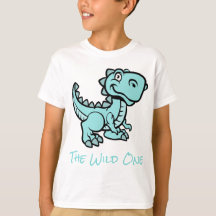 Teal T Rex Dinosaur Personalised Name