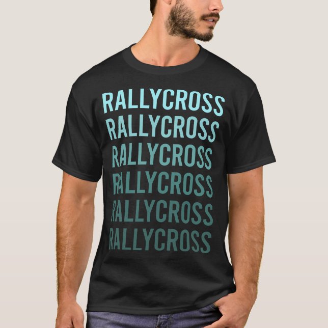 Teal Text Rallycross T-Shirt (Front)