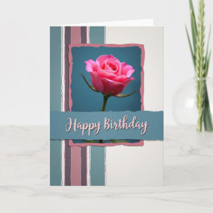 Teal Textured Birthday Card
