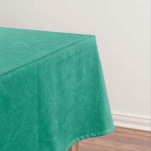 Teal textured surface with subtle swirling pattern tablecloth
