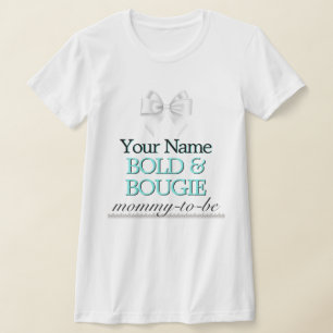 Teal Tiffany Theme Mummy Mother to Be Baby Shower T-Shirt