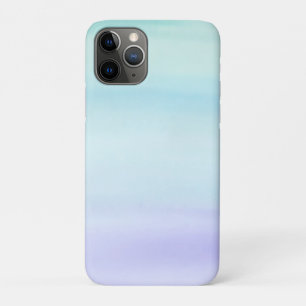 Teal to Purple Watercolor Wash Zazzle_Growshop. iPhone 11 Pro Case