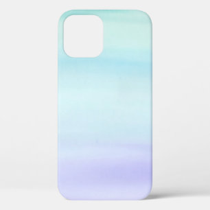 Teal to Purple Watercolor Wash Zazzle_Growshop. iPhone 12 Pro Case