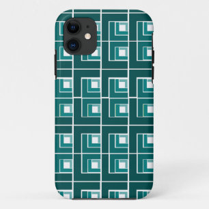 Teal Topsy Turvy  iPhone 11 Case