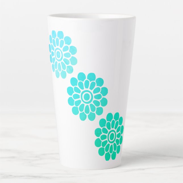 Teal Tranquillity Latte Mug (Front)