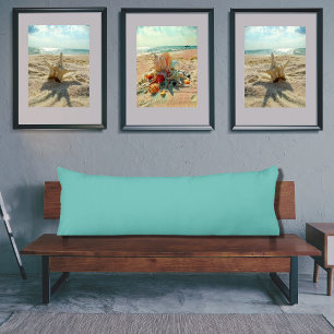 Teal Turquoise Aqua Blue solid color pillow