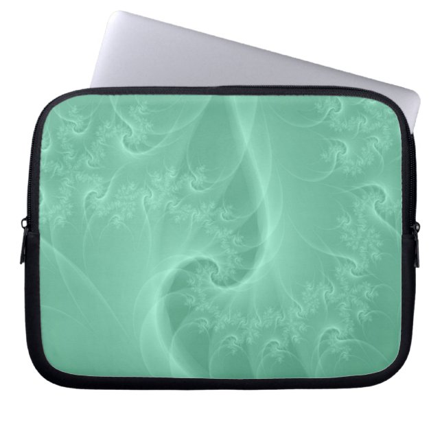 Teal Twist Laptop Sleeve (Front)