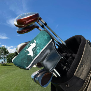 Teal Unicorn Personalised Golf Head Cover