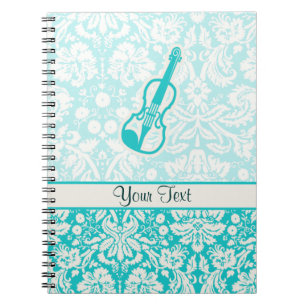 Teal Violin Notebook
