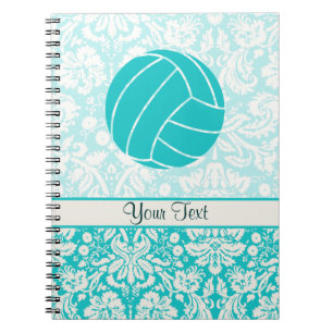 Teal Volleyball Notebook