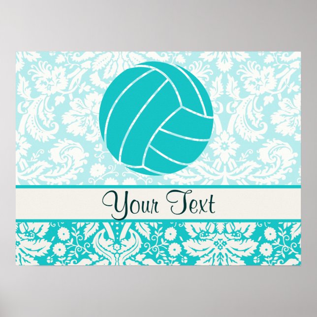 Teal Volleyball Poster (Front)