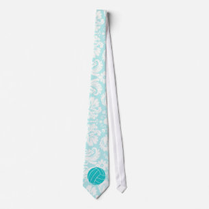 Teal Volleyball Tie