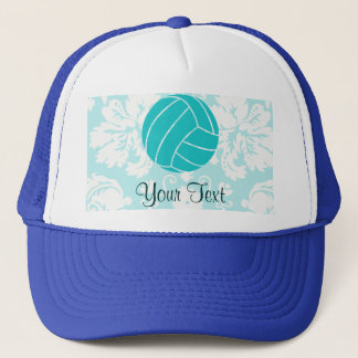 Teal Volleyball Trucker Hat