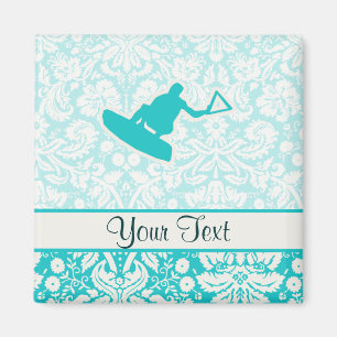 Teal Wakeboarder Magnet