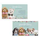 Teal Watercolor Dog Breeds Dog Groomer