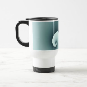 Teal Waves Travel Mug