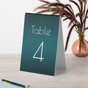 Teal Wedding Number