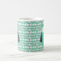 Teal Whimsical Owls