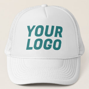 Teal & White CUSTOM Trucker Hat