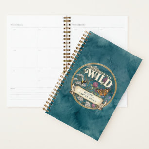 Teal Wild Garden Planner - Custom Diary