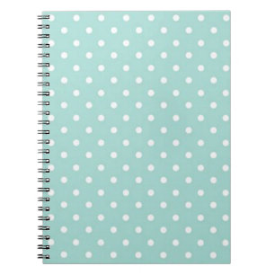 Teal with White Polka Dots Notebook
