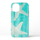 Teal Wood & Starfish Beach Elegant Chic Tropical