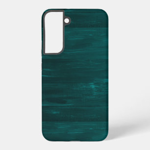 Teal wood texture stripes samsung galaxy case