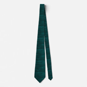 Teal wood texture stripes tie