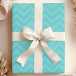 Teal Zigzag Modern Chic Wrapping Paper<br><div class="desc">Wrap your gifts in contemporary style with this eye-catching teal blue zigzag chevron wrapping paper. The bold geometric pattern adds a touch of modern flair to birthdays,  holidays,  or any special occasion. Crafted from high-quality paper,  this vibrant wrap ensures a stylish presentation.</div>