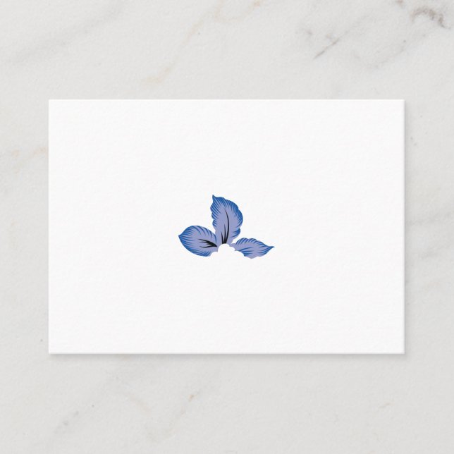 Tealish Blue, Cyan-Blue decorative Design Place Card (Front)