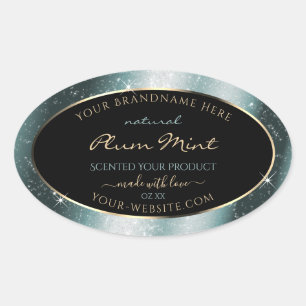 Tealish Metal Sparkle Glitter Frame Product Label