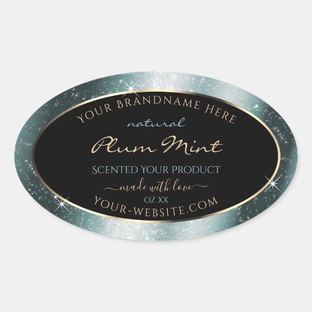 Tealish Metal Sparkle Glitter Frame Product Label (Front)