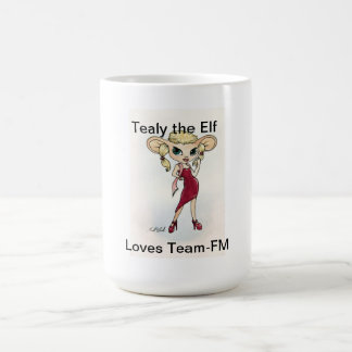 Tealy the elf loves Team-Fm Mug