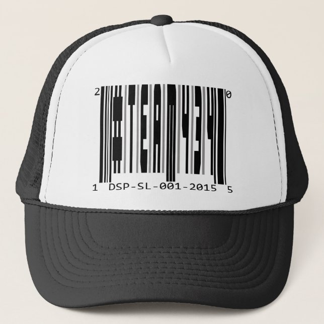 #TEAM434 - BARCODE TRUCKER HAT (Front)