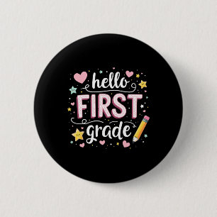 Team 1st Grade Back To School Outfit 1 6 Cm Round Badge