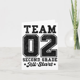 Team 2nd Grade All-stars Back To School Sports Jer Card