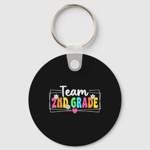 Team 2nd Grade Back To School Teacher Student Seco Key Ring