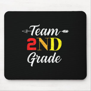 Team 2nd Grade Cool Teacher Student Back To School Mouse Mat