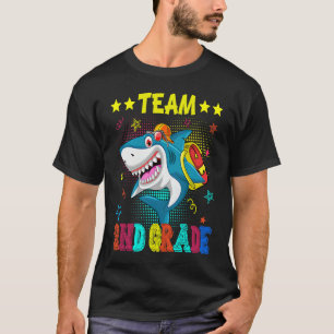 Team 2nd Grade Shark  Student Teacher Back To Scho T-Shirt