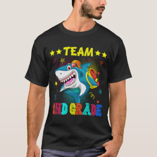 Team 2nd Grade Shark  Student Teacher Back To Scho T-Shirt